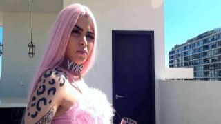 kaylen ward blowjob pink hair german teen penny in fishnet stockings outdoor sex by older guy