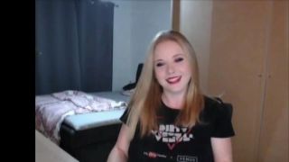 Slender light haired chick pet dogs her soaking pussy with brand-new sex toy