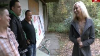 Young housewife is fucked by her husband in the cooking area and in the forest