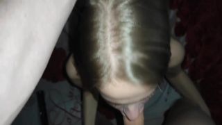 Slutty blond bitch with pigtails draws thick sausage of her person with enthusiasm