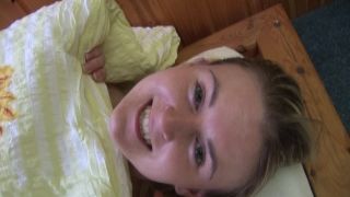 All perspiring slim brunette bitch blows solid BBC and gets analfucked