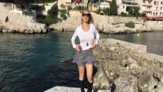 elisadreams flashing my cherie deville sex pussy in public in cassis
