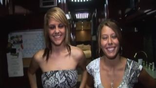 Pretty lesbian babes take pleasure in licking each other&#39;&#39; s tits and pussies