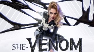 busty mina von d as she-venom has incest lesbian porn sex hungry symbiote