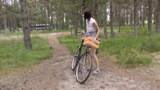 eurocoeds sonja hinano kuno uncensored naked bike riding in the forest then