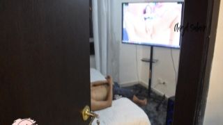 seks hardcore surprising my little stepbrother in my room jerking off