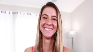 Long haired shemale slut screws horny enthusiast in a missionary placement