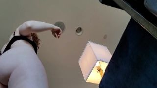 Brunette slut Yvonne likes to offer a blowjob sitting on her knees