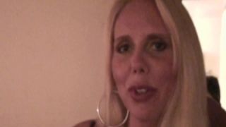 Large tittied tranny Delia DeLions fucks one man and make shim suck hard penis