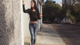 blake blossom onlyfans tiny tits latina walking and masturbating